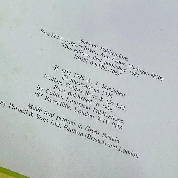 Listen Themes From the Bible Retold for Children AJ McCallen 1981 HC - Picture 5 of 8